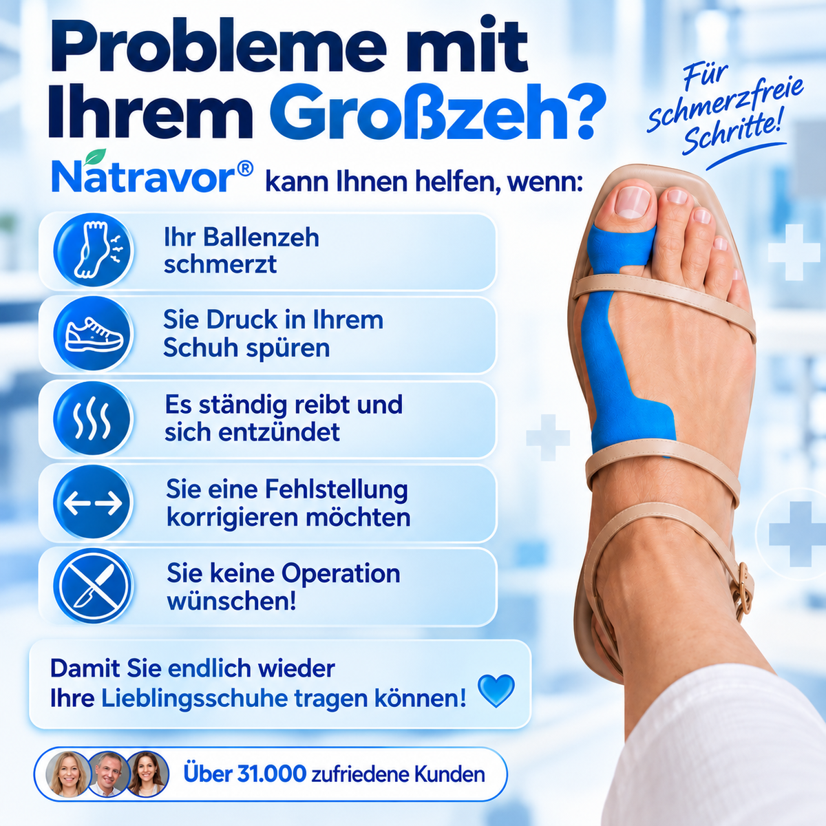 🏅 Natravor® Botanisches Komfort-Pflaster bei Hallux valgus 👠（ Flexible Fußpflege + pflanzlich inspirierte Komfortformel）a