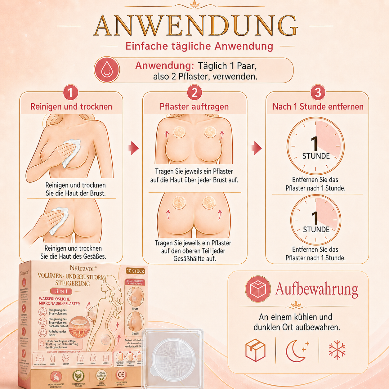 ✅𝐍𝐚𝐭𝐫𝐚𝐯𝐨𝐫® Fortschrittliches Nano-Mikronadel-Pflaster zur Brustkonturierung & Pflege 🍅