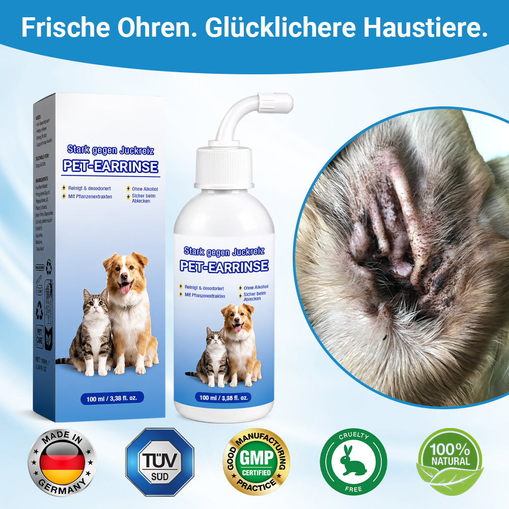 👩‍⚕️ 𝐍𝐚𝐭𝐫𝐚𝐯𝐨𝐫® Ohrenreinigungslösung für Haustiere ✅Bekämpft Ohrgeruch, Ohrenschmalzablagerungen, Hefebildung & Kratzen