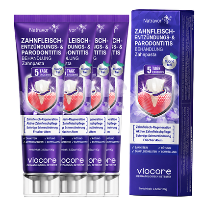 🇩🇪 𝐍𝐚𝐭𝐫𝐚𝐯𝐨𝐫® VioCore Zahnpasta zur Behandlung von Zahnfleischentzündungen und Parodontitis mit Bienengift