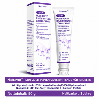 Natravor®🎗️ PDRN Multi-Peptid Straffende Körpercreme ｜ Anti-Aging Pflege, Feuchtigkeit, Straffung & Lifting für ein glatteres, ebenmäßigeres Hautbild｜a