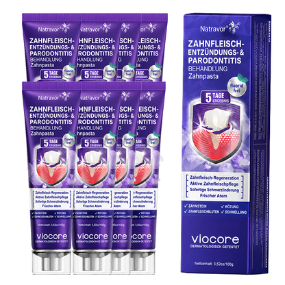 🇩🇪 𝐍𝐚𝐭𝐫𝐚𝐯𝐨𝐫® VioCore Zahnpasta zur Behandlung von Zahnfleischentzündungen und Parodontitis mit Bienengift