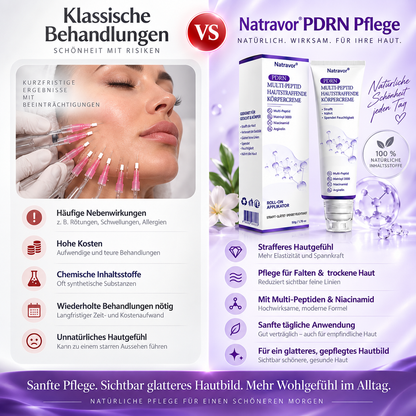 Natravor®🎗️ PDRN Multi-Peptid Straffende Körpercreme ｜ Anti-Aging Pflege, Feuchtigkeit, Straffung & Lifting für ein glatteres, ebenmäßigeres Hautbild｜a