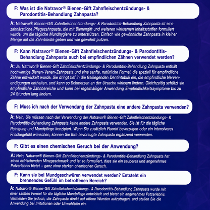 🇩🇪 𝐍𝐚𝐭𝐫𝐚𝐯𝐨𝐫® VioCore Zahnpasta zur Behandlung von Zahnfleischentzündungen und Parodontitis mit Bienengift
