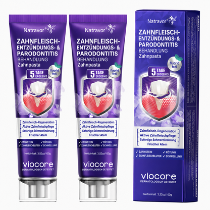 🇩🇪 𝐍𝐚𝐭𝐫𝐚𝐯𝐨𝐫® VioCore Zahnpasta zur Behandlung von Zahnfleischentzündungen und Parodontitis mit Bienengift