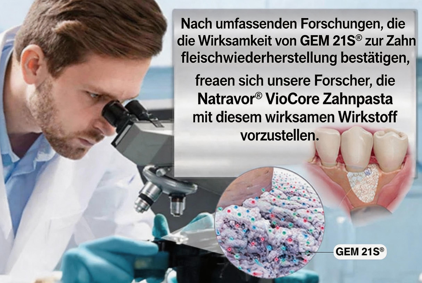🇩🇪 𝐍𝐚𝐭𝐫𝐚𝐯𝐨𝐫® VioCore Zahnpasta zur Behandlung von Zahnfleischentzündungen und Parodontitis mit Bienengift
